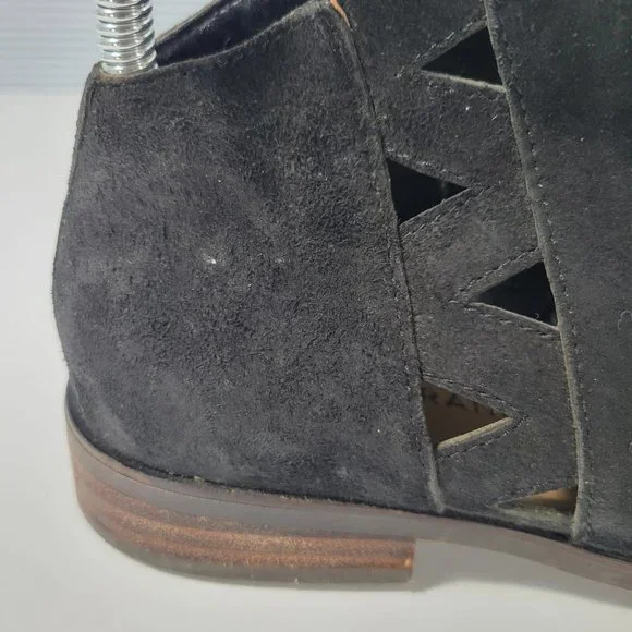 Lucky Brand Jakeela Black Suede Ankle Bootie Women's Size 5.5 - Picture 11 of 11